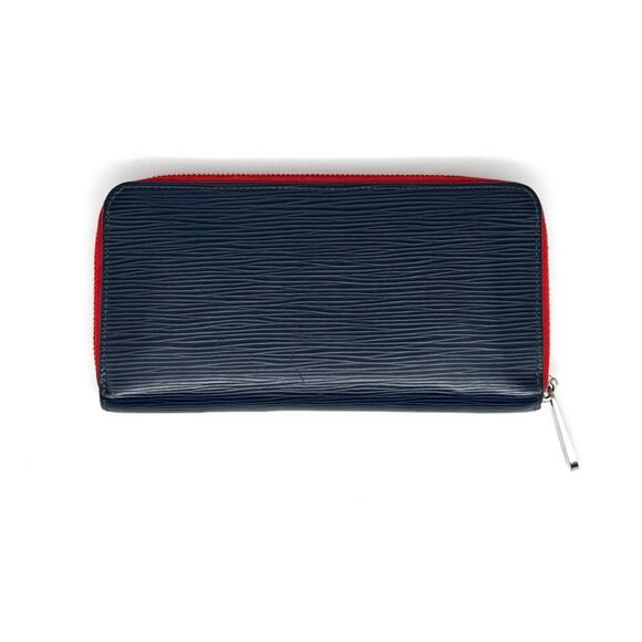 Louis Vuitton Blue & Red Epi Wallet Silver Hardware EUC - Picture 2 of 12